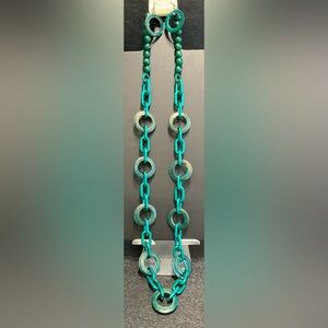 NWT ESMAR long Green Necklace And Earring Set #207